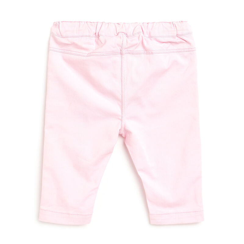 Girls Light Pink Printed Long Trousers image number 1